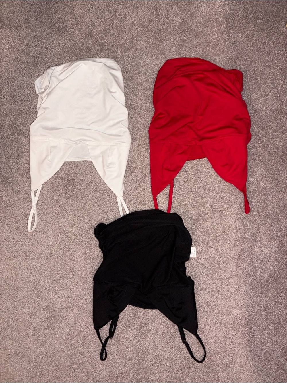 SHEIN Red, White & Black Tank Top Trio - Women's